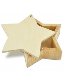 Cutie din lemn -Stea 4.4*13.7 cm
