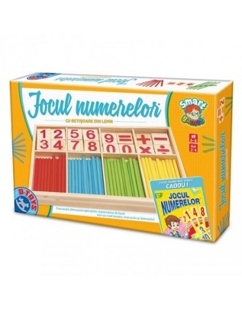 Jocul Numerelor cu piase din lemn - d-Toys