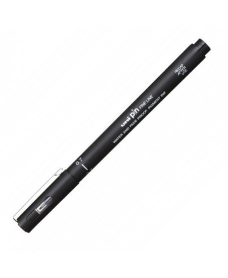 Liner UNI PIN07-200S 0.7mm, pe baza de apa, negru