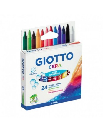Set 24 creioane cerate Giotto