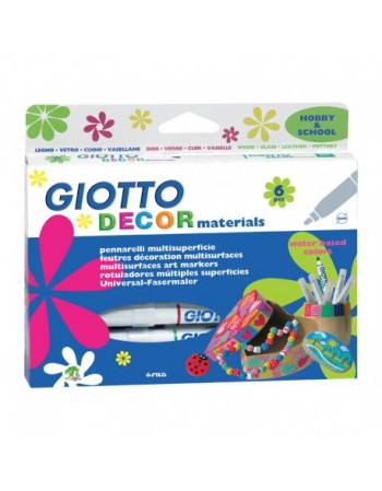 Set 6 markere Decor Giotto
